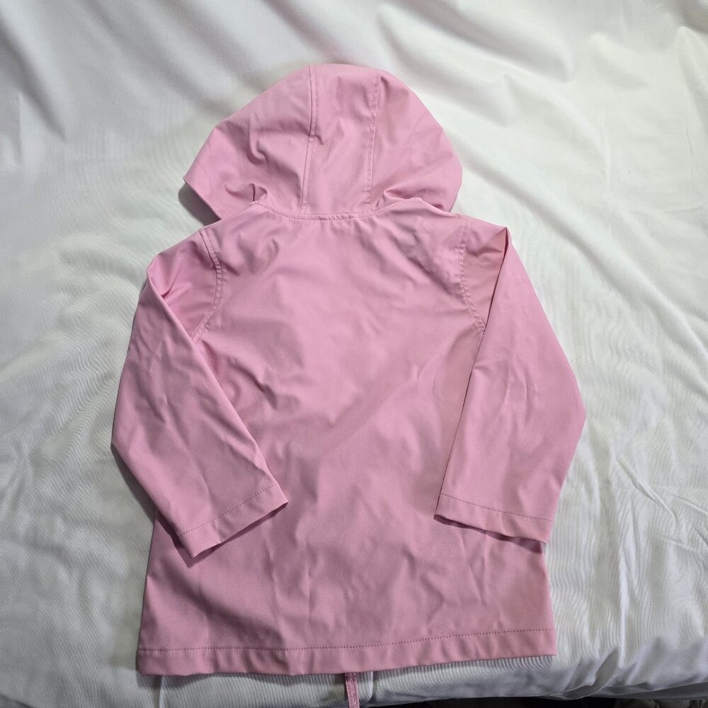 Pink Platinum Girls Full Zip Hooded Rain Jacket